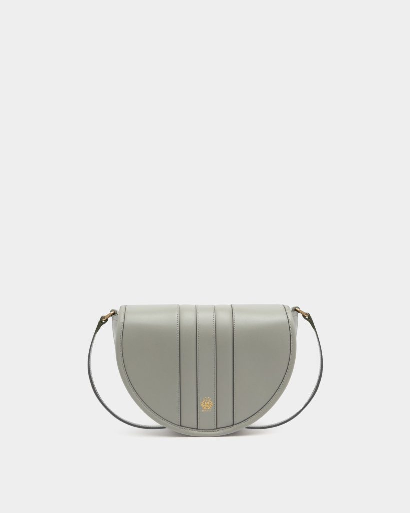 Signature Crossbody Bag in Glacier Grey Leather