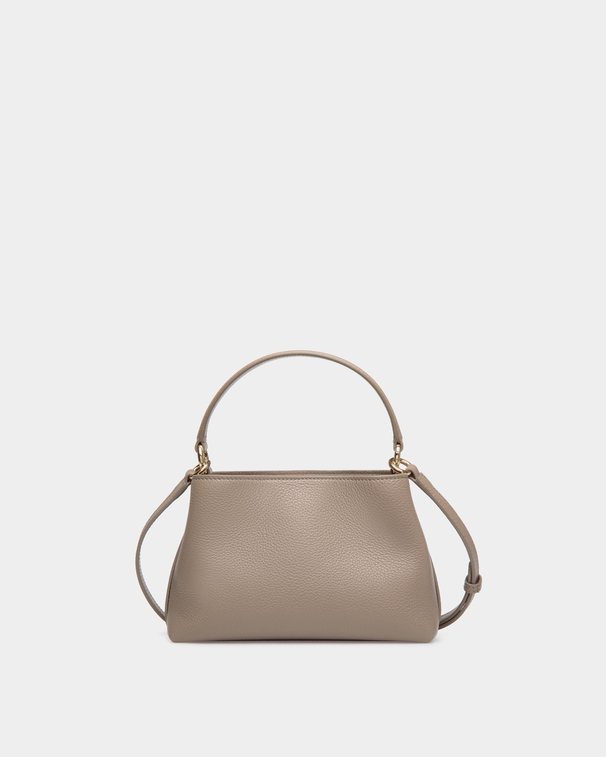 Lock Me Minibag in Taupe Grained Leather - Image 2