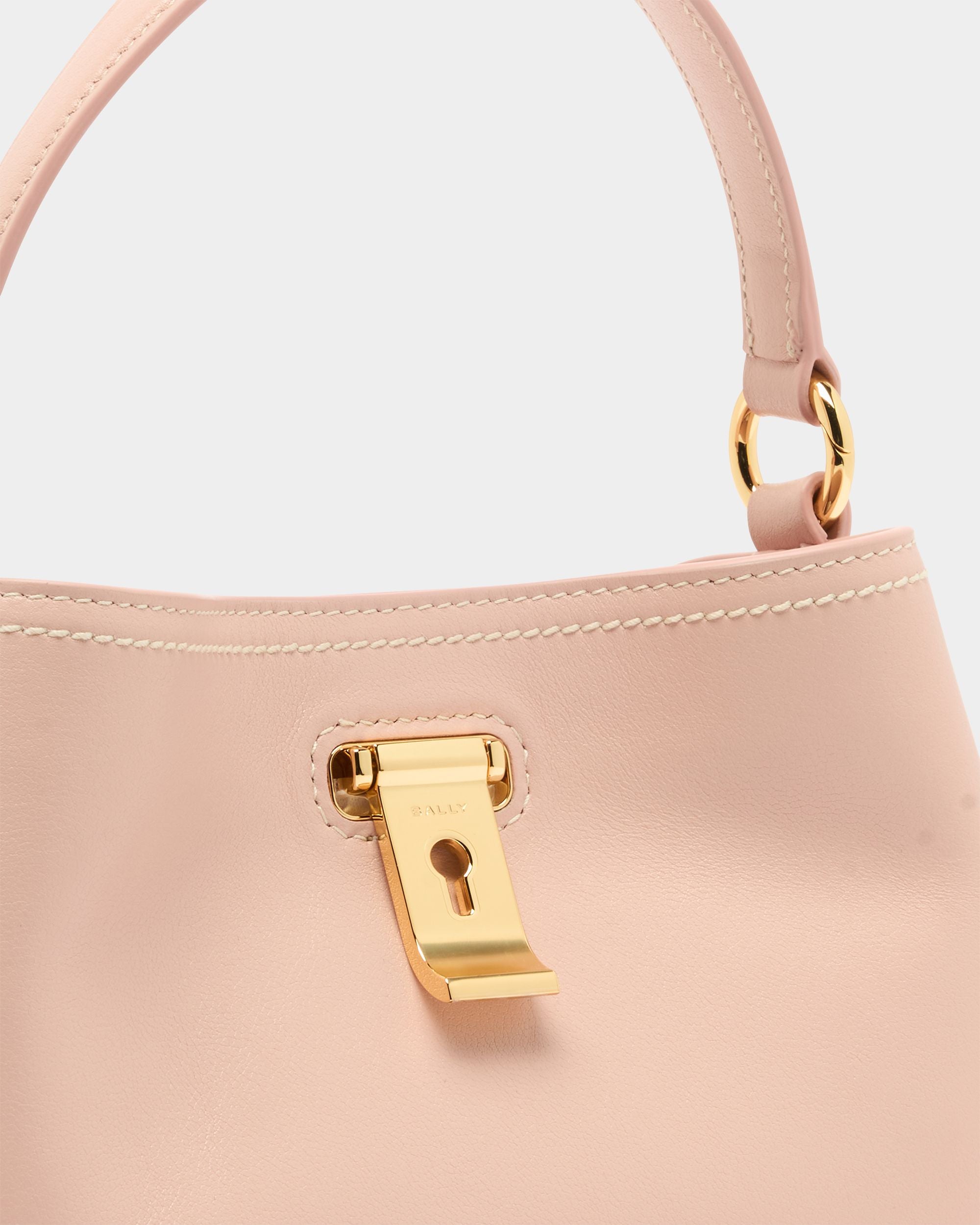 Lock Me Minibag in Dusty Petal Leather - Image 5