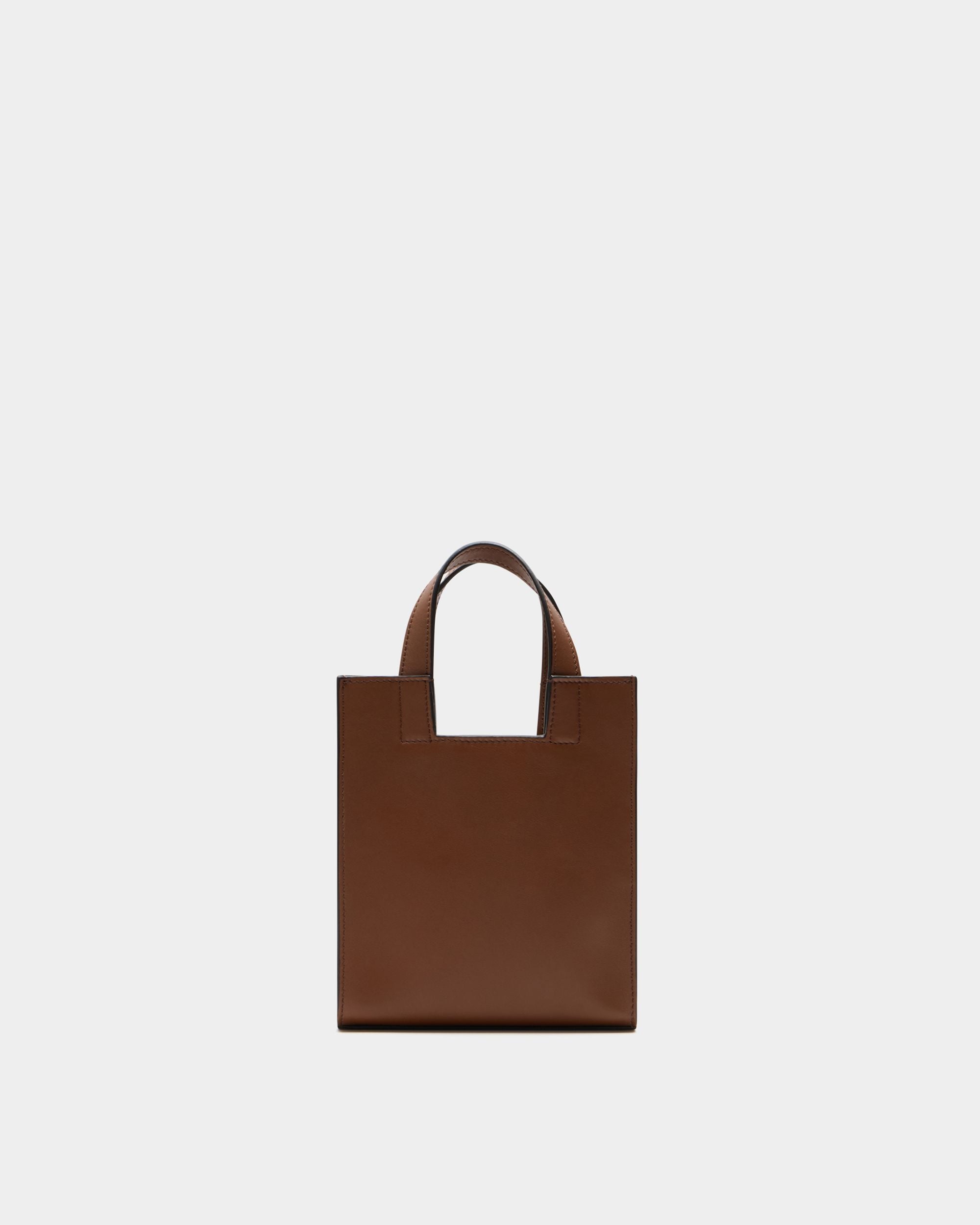 Easy Bally Small Tote Bag in Brown Leather - Image 3