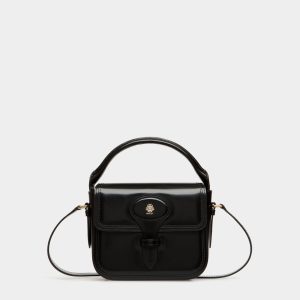 Beckett Minibag In Black Brushed Leather