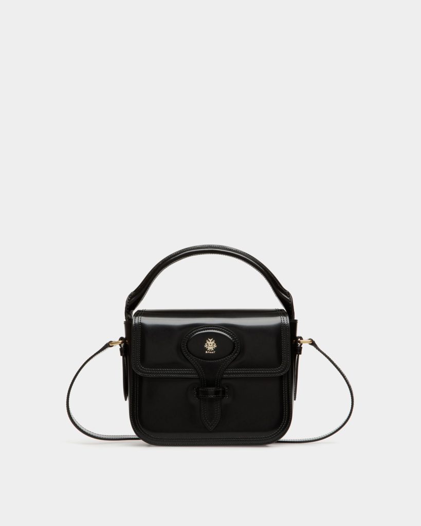 Beckett Minibag In Black Brushed Leather