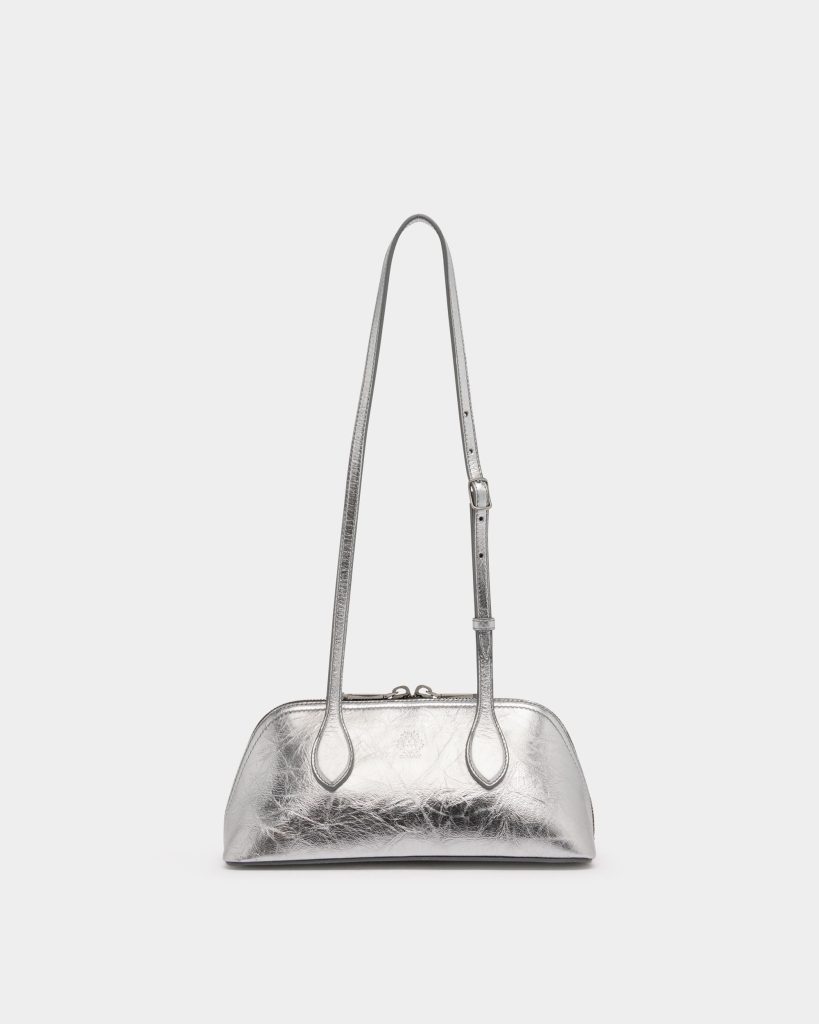 Praline Minibag in Silver Leather