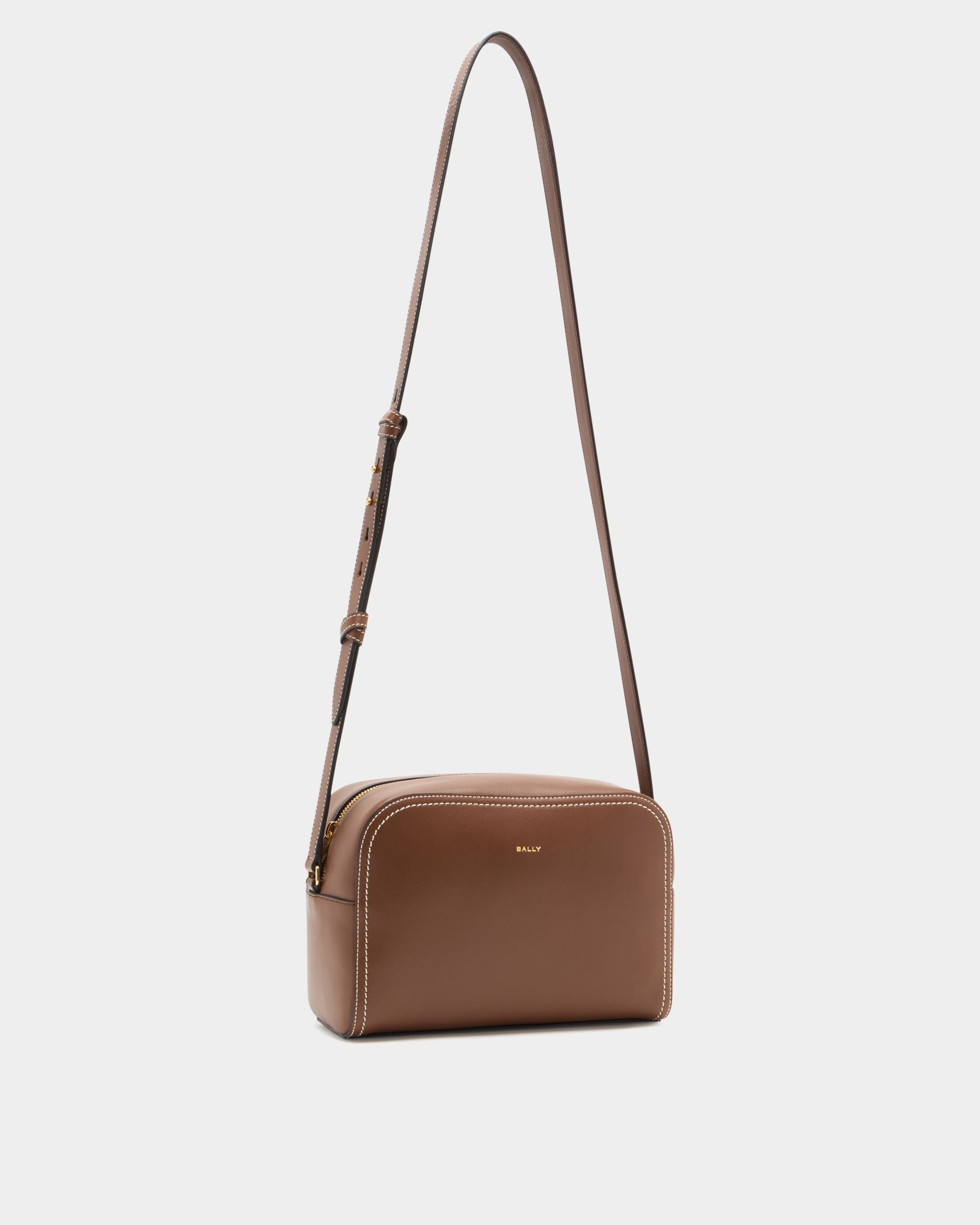 Easy Bally Crossbody Bag in Brown Leather - Image 4