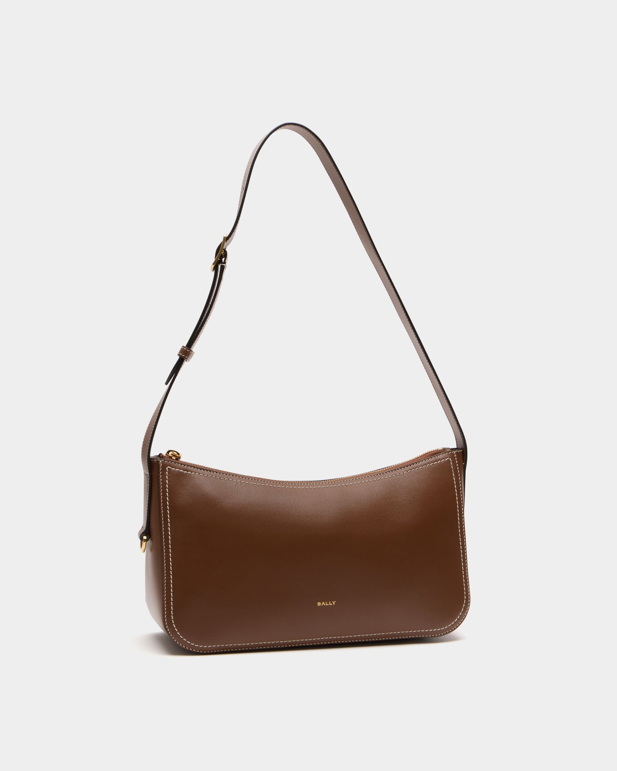 Easy Bally Shoulder Bag in Brown Leather - Image 4