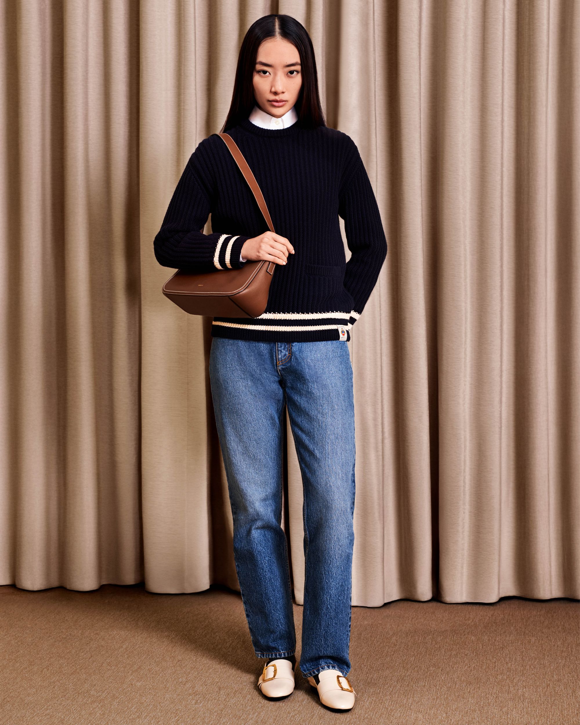 Easy Bally Shoulder Bag in Brown Leather - Image 8