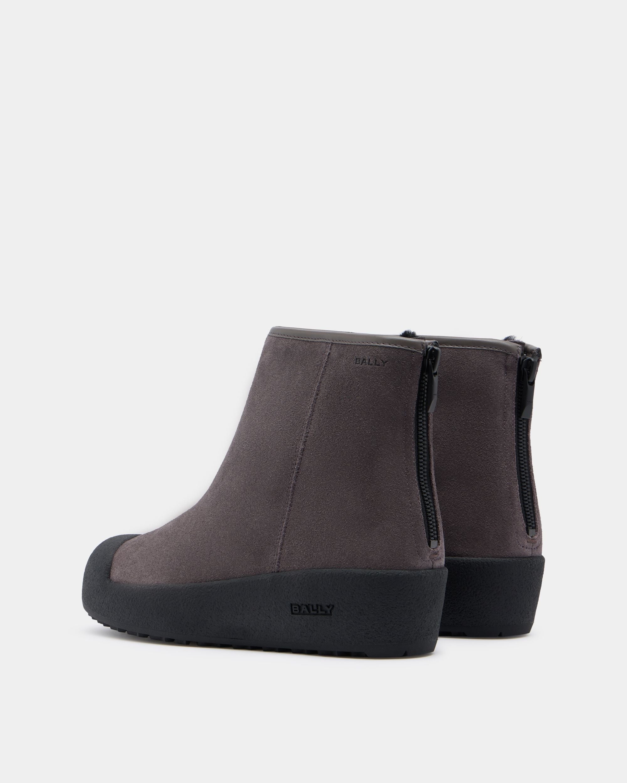 Bally Curling Bootie in Grey Suede - Image 3