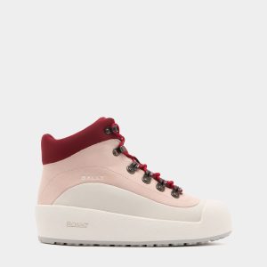 Bally Curling Bootie in Dusty Petal Leather