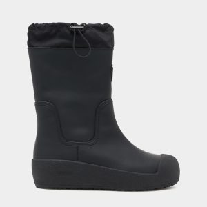 Bally Curling Boot in Black Leather