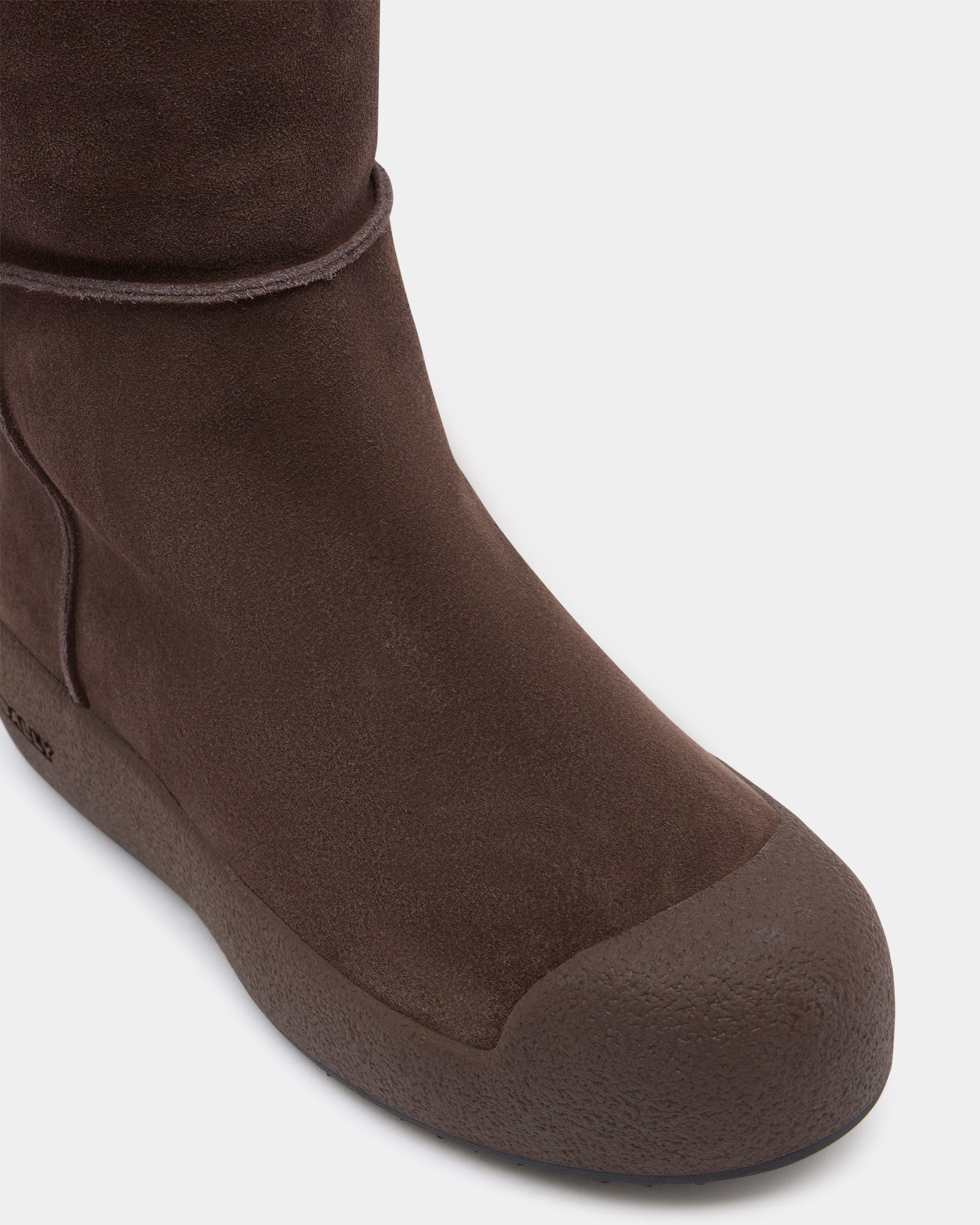 Bally Curling Over-the-knee Boot in Ebano Suede - Image 5