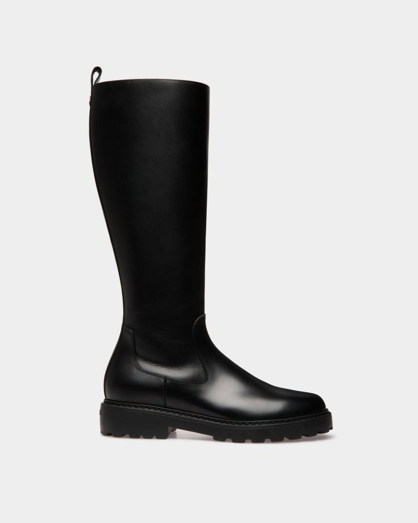 Gusto Long Boot in Black Leather