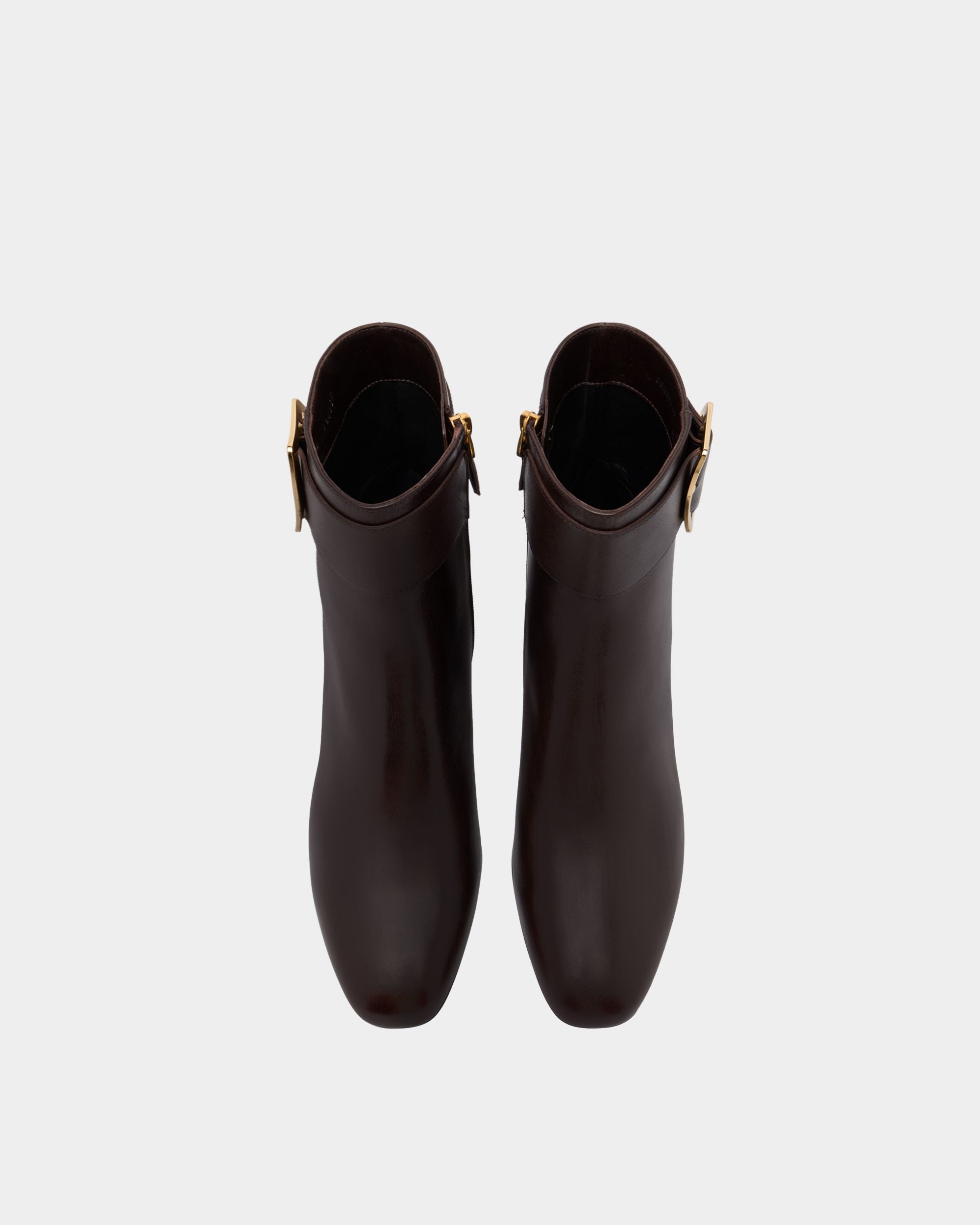 Bally Boucle Bootie in Brown Leather - Image 5