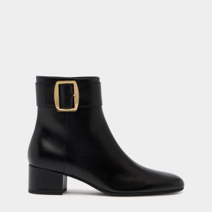 Bally Boucle Bootie in Black Leather