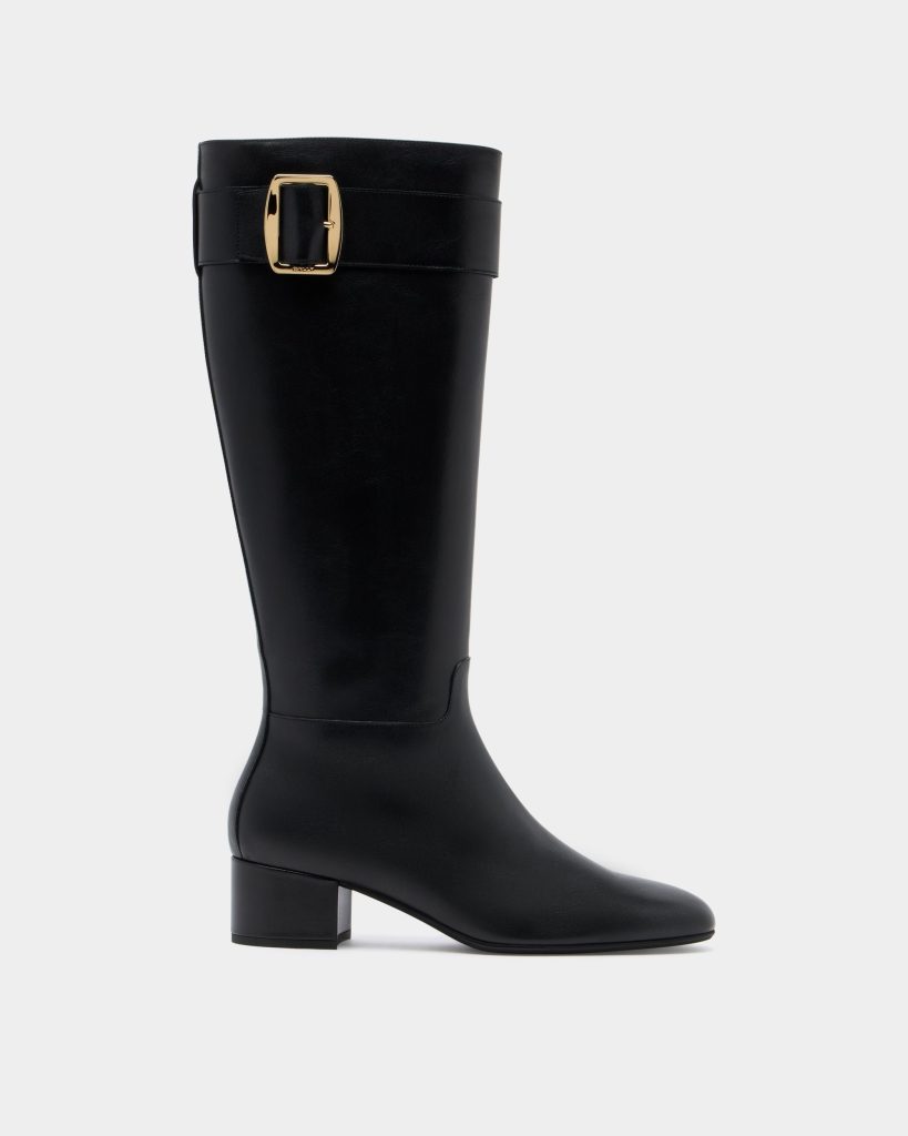 Bally Boucle Boot in Black Leather