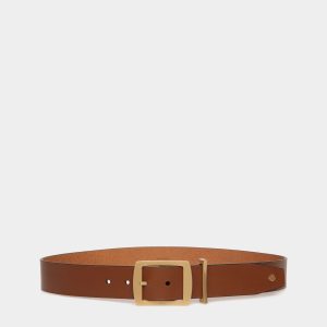 Glen 40mm Belt in Brown Leather
