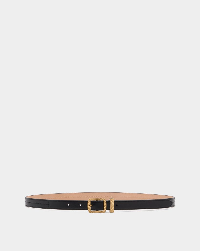Glen 20 mm Belt in Black Leather