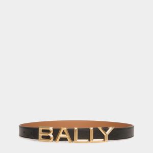 Bally Spell 25mm Reversible Belt In Black and Desert Leather