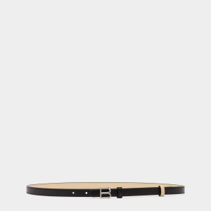B Twist 15mm Reversible Belt in Black And Ginger Leather