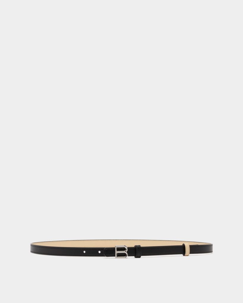 B Twist 15mm Reversible Belt in Black And Ginger Leather