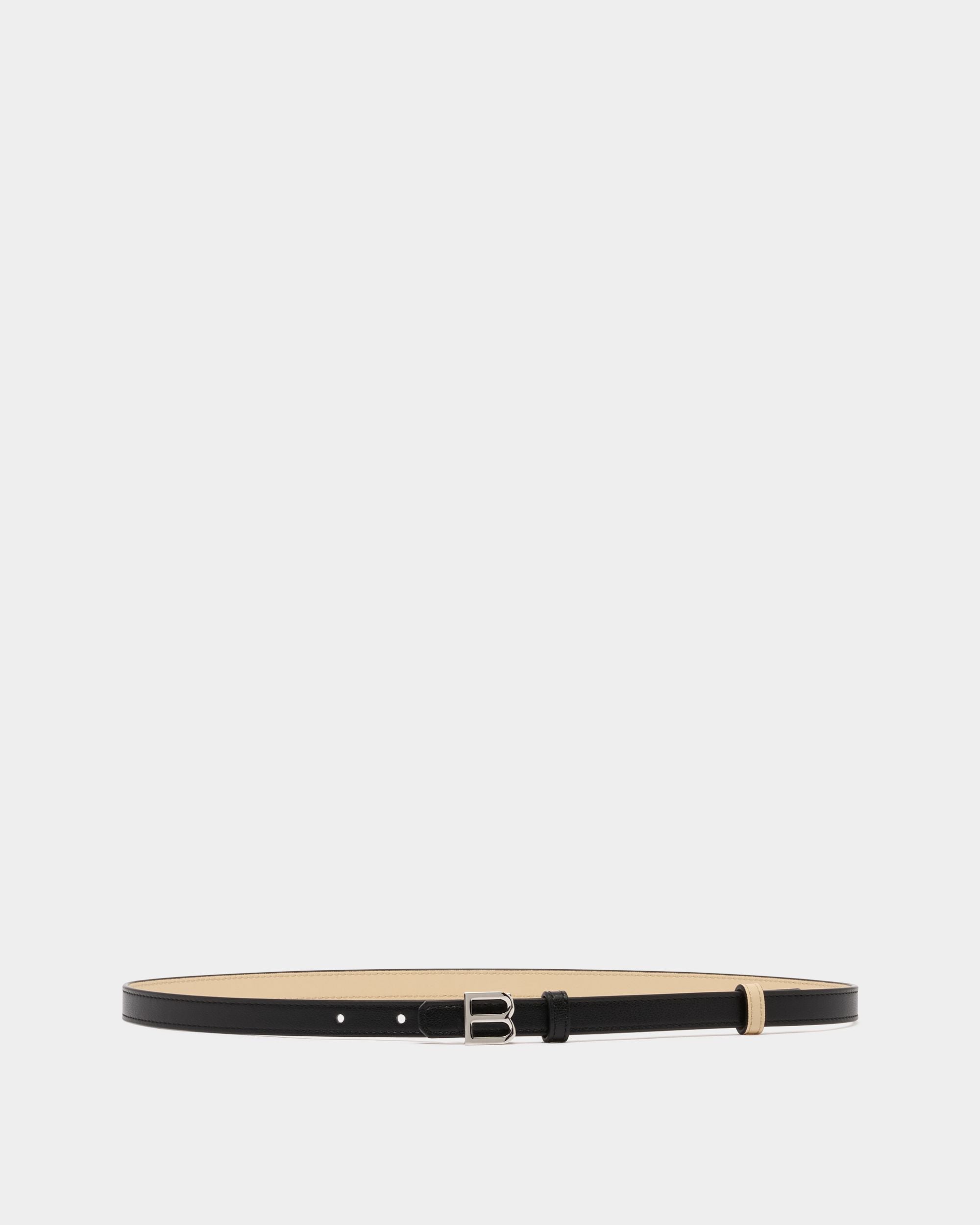 B Twist 15mm Reversible Belt in Black And Ginger Leather