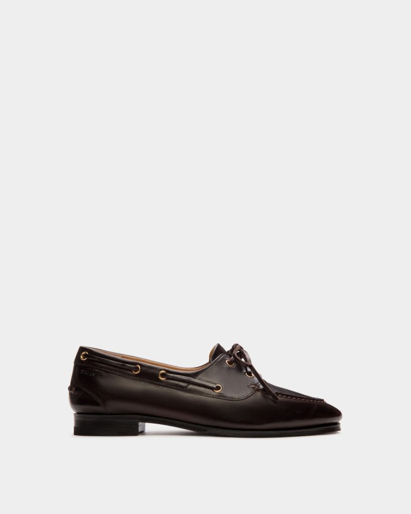 Plume Moccasin in Dark Brown Leather