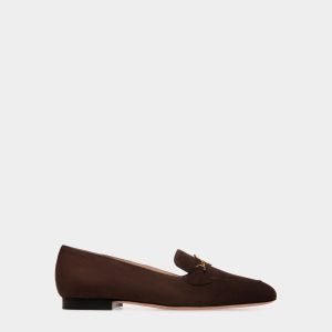 Daily Emblem Loafer in Ebano Suede