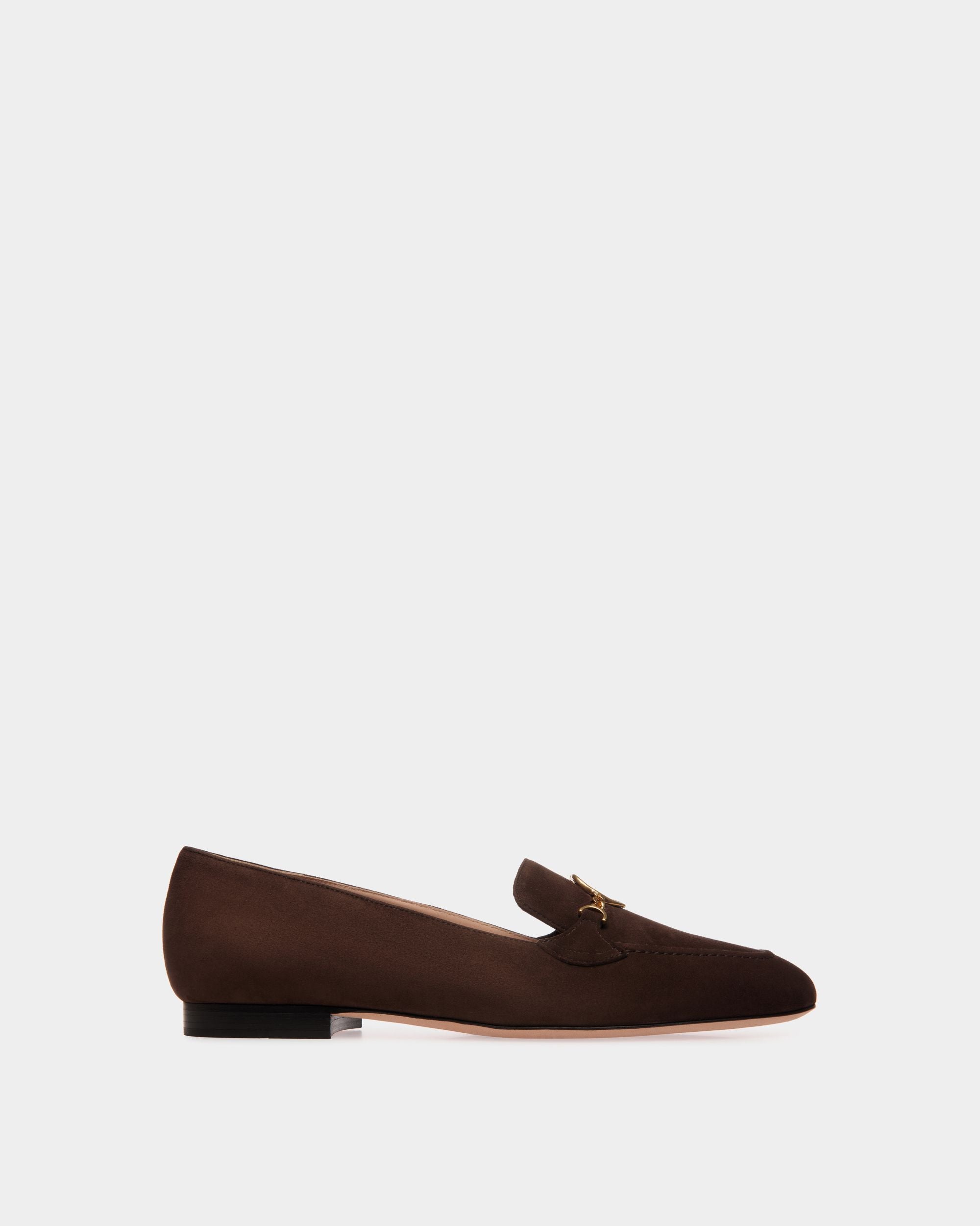 Daily Emblem Loafer in Ebano Suede