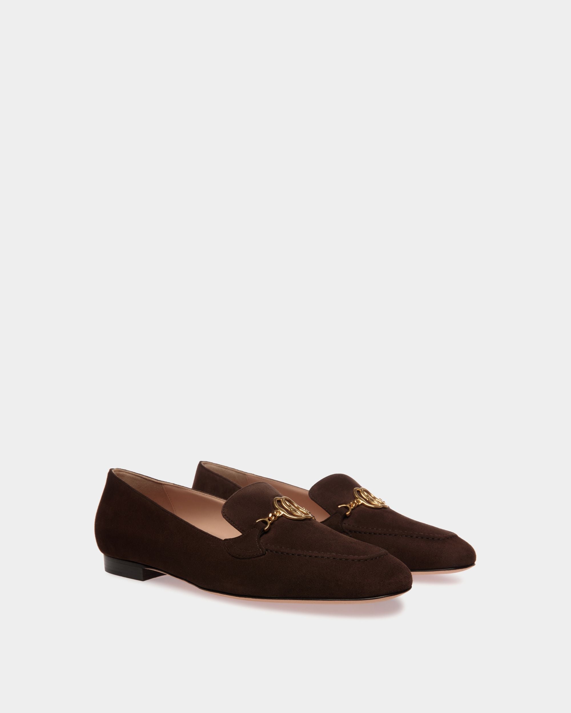 Daily Emblem Loafer in Ebano Suede - Image 3
