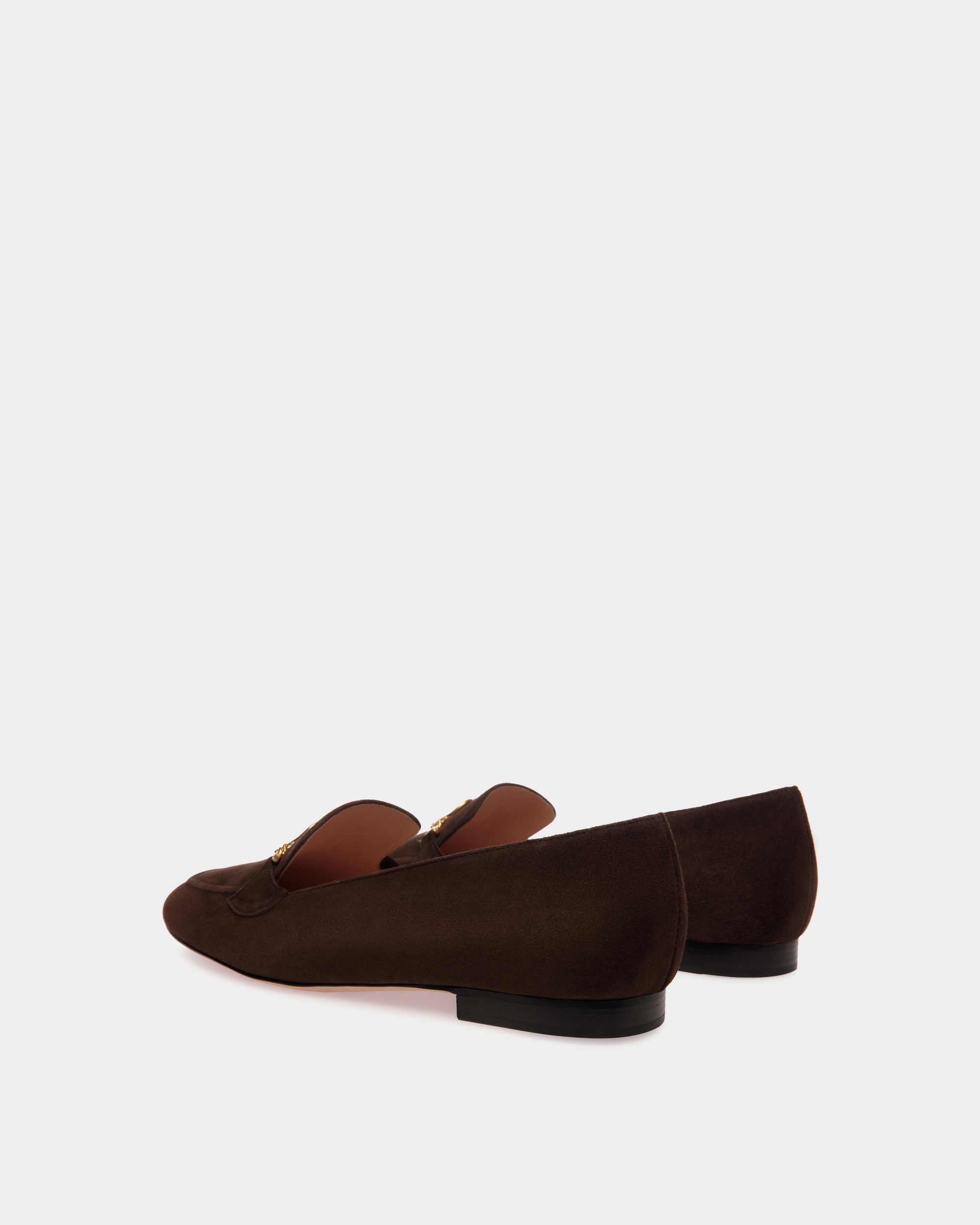 Daily Emblem Loafer in Ebano Suede - Image 4