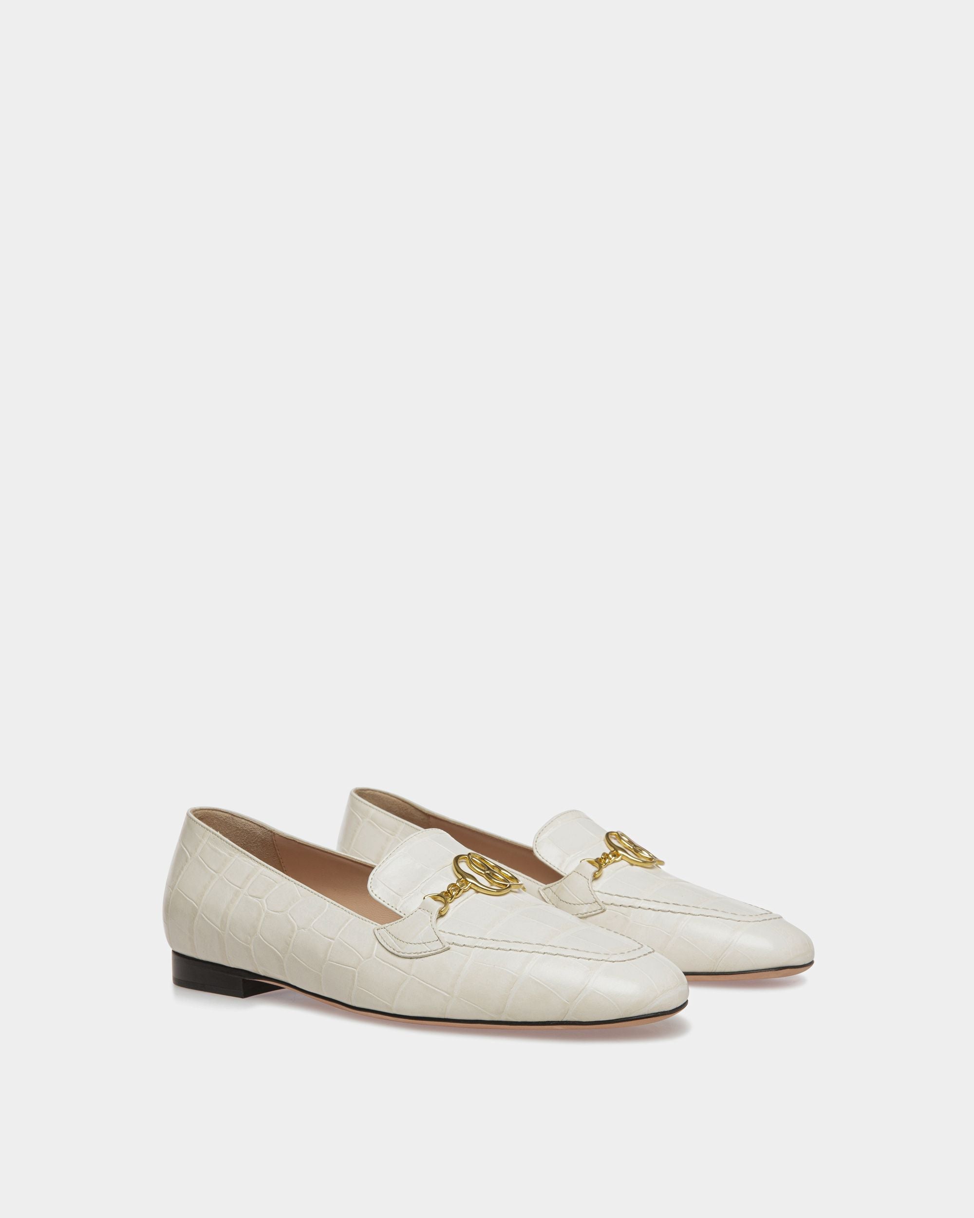 Daily Emblem Loafer In Bone Leather - Image 2