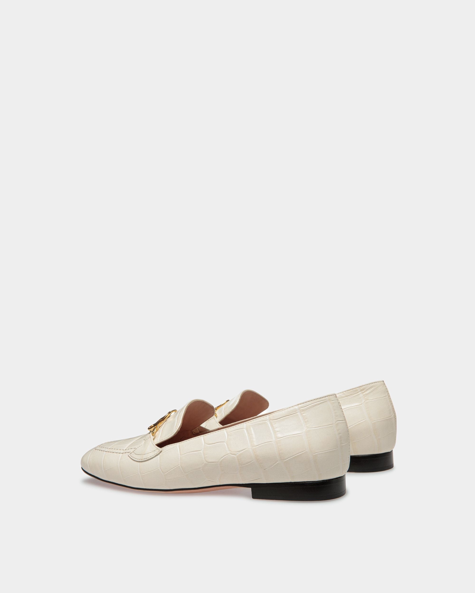 Daily Emblem Loafer In Bone Leather - Image 3
