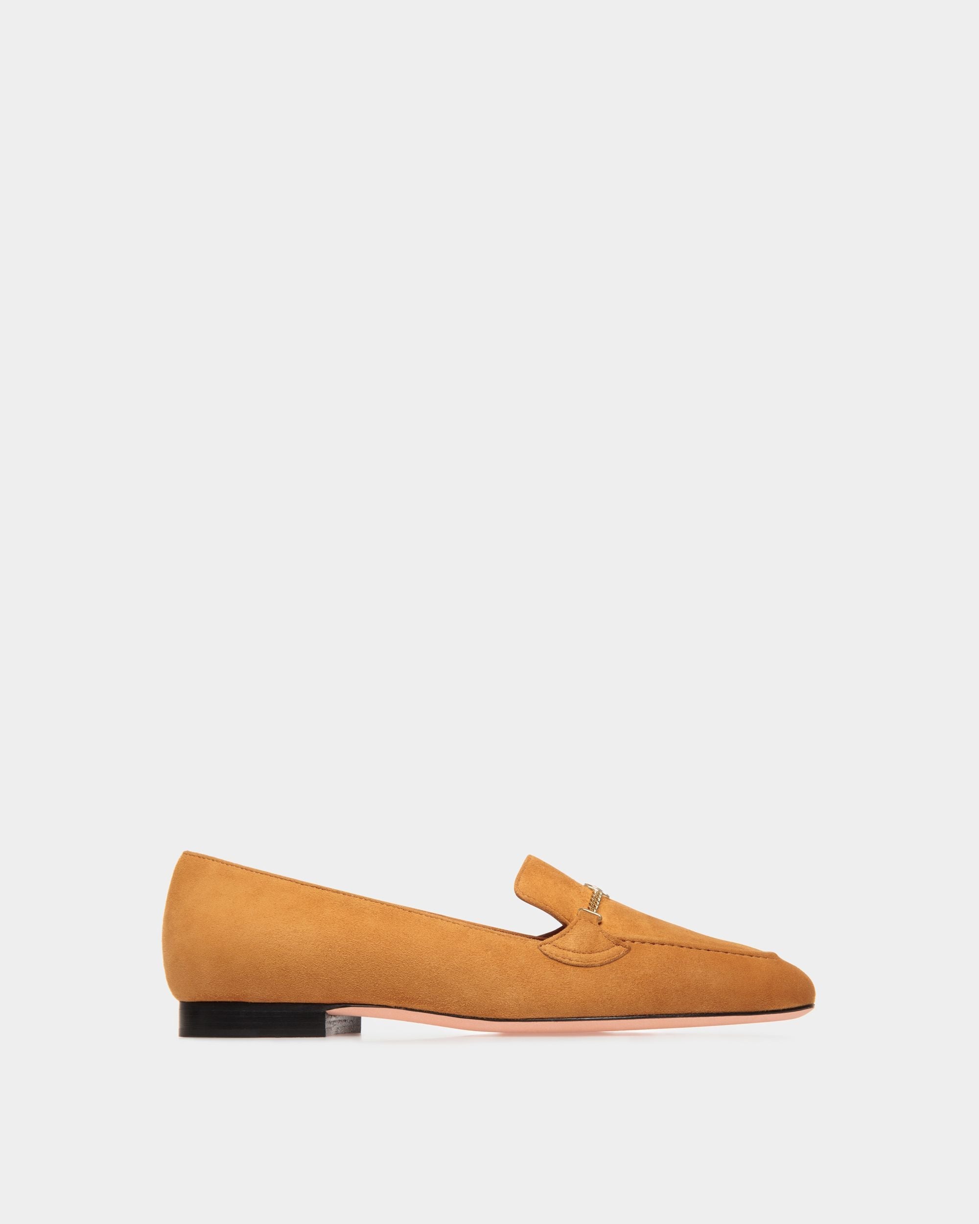 Daily Emblem Loafer in Brown Suede