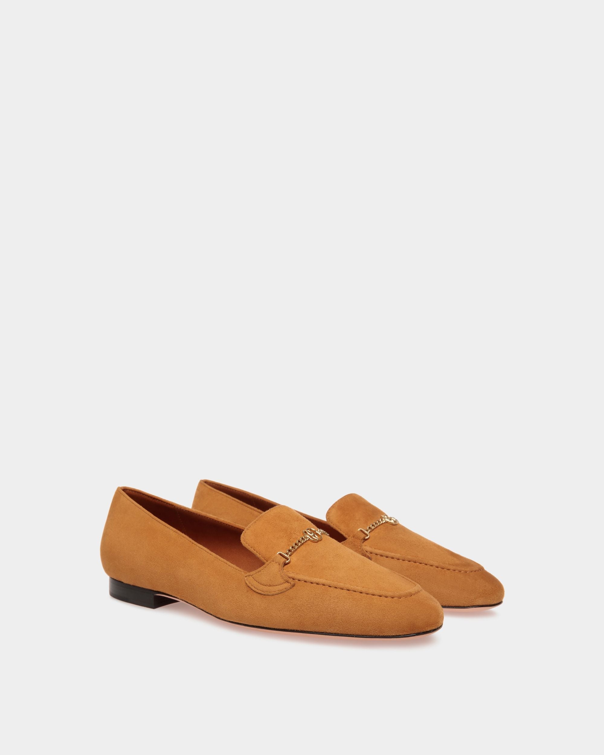 Daily Emblem Loafer in Brown Suede - Image 2