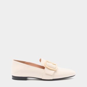 Bally Boucle Slipper in Ivory Leather