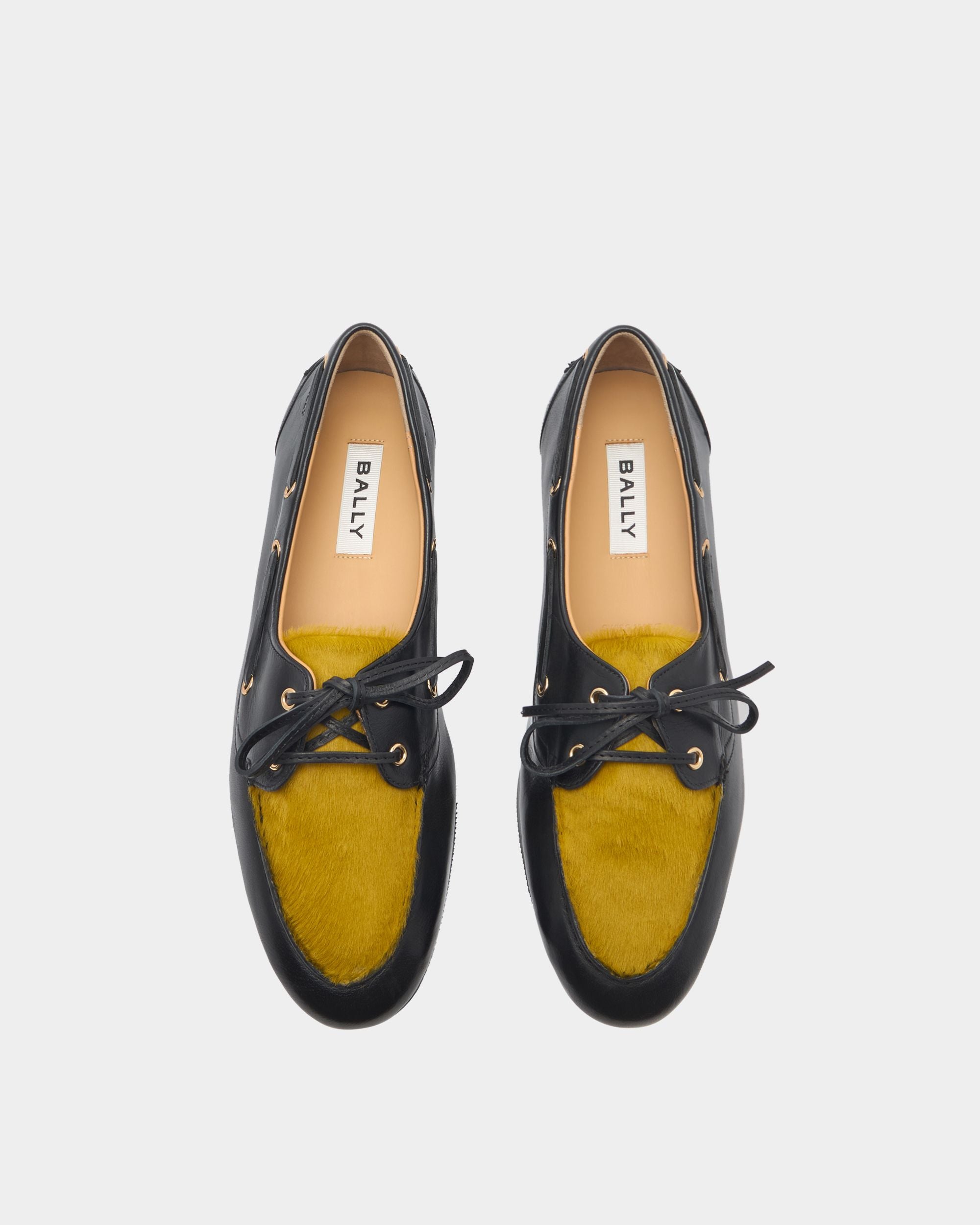 Plume Moccasin in Black Leather - Image 5