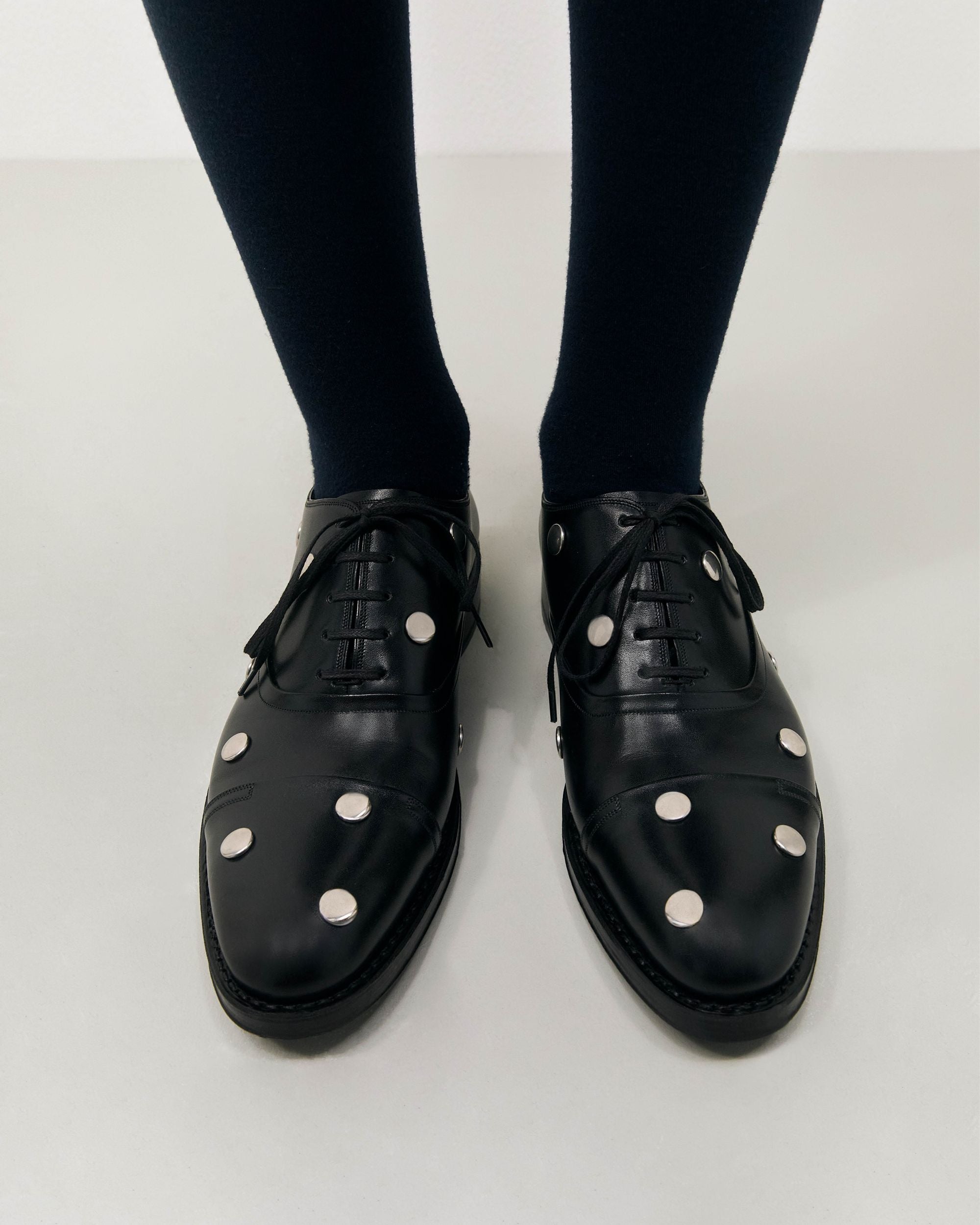 Scribe Un Derby in Black Leather