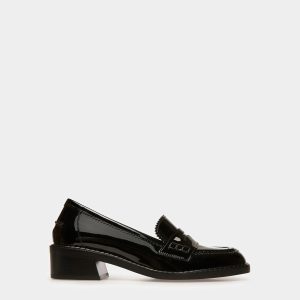 Elly Leather Moccasins In Black