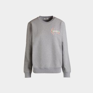 Crewneck in Strawberry Print Cotton
