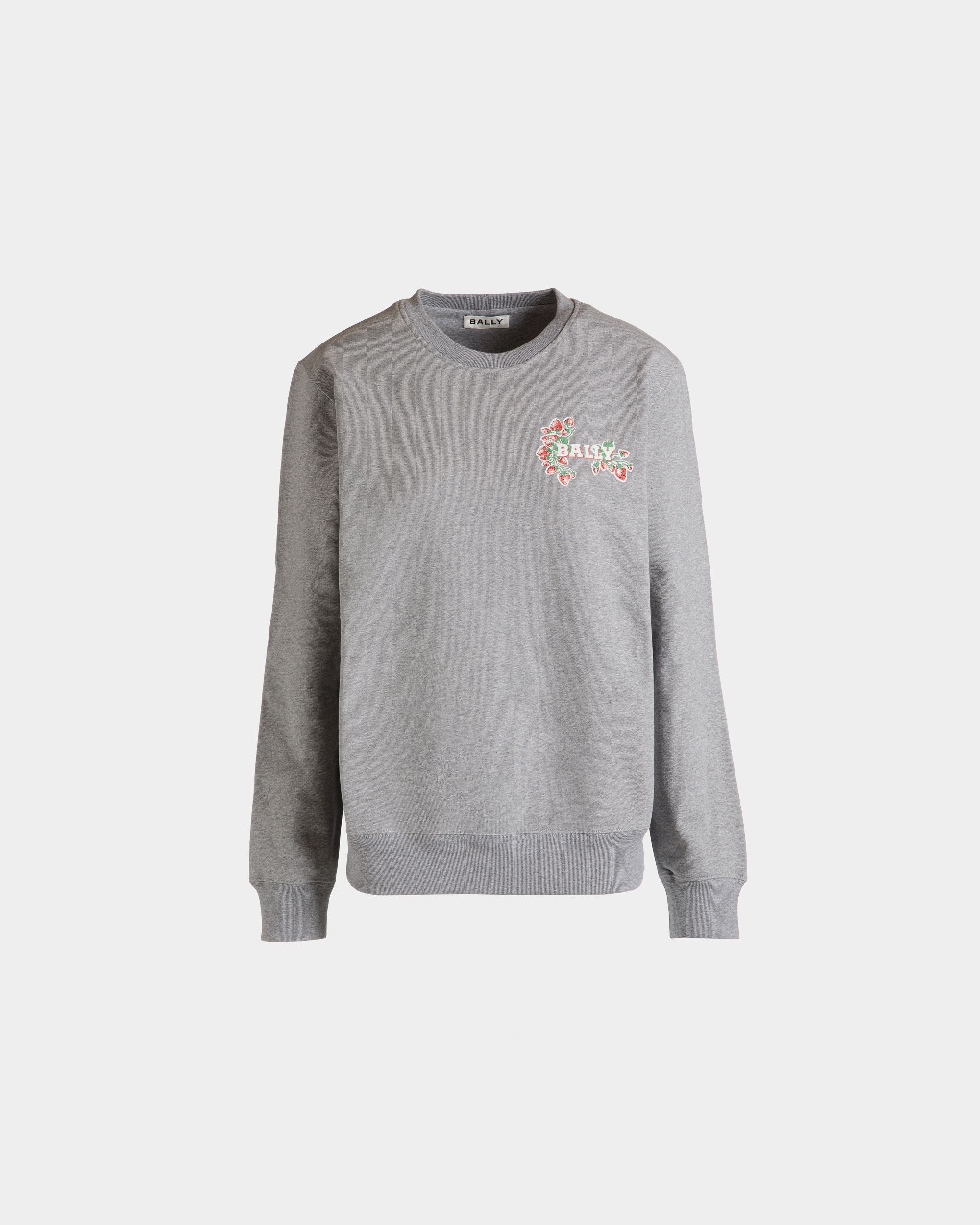 Crewneck in Strawberry Print Cotton