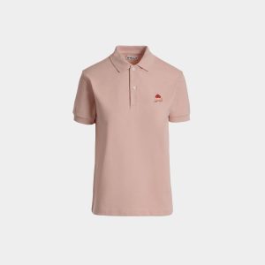 Polo Shirt with a Bally Cake in Dusty Petal Cotton