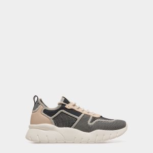 Sneaker in Beige Fabric