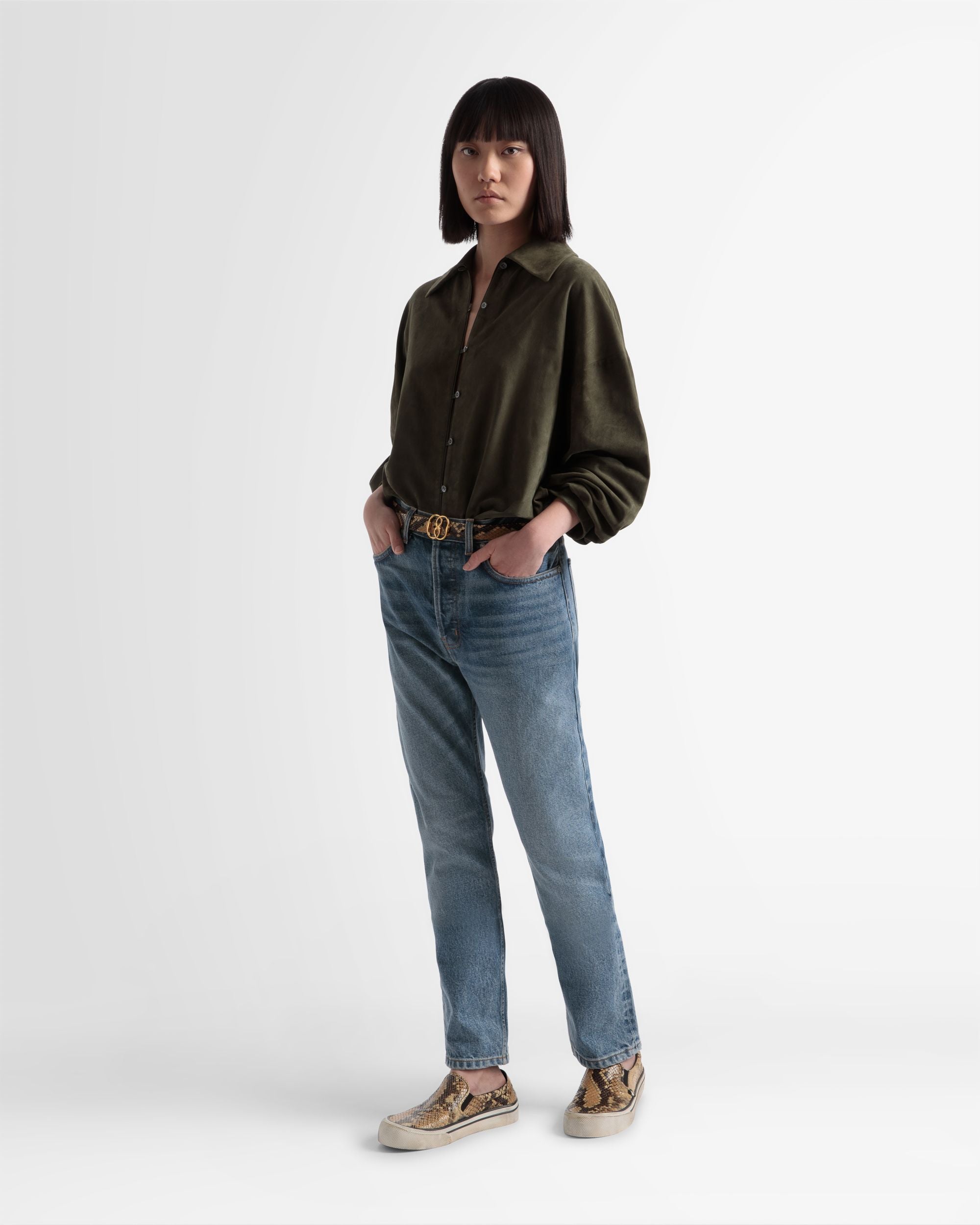 Santa Ana Slip-on Sneaker In Python Print - Image 7