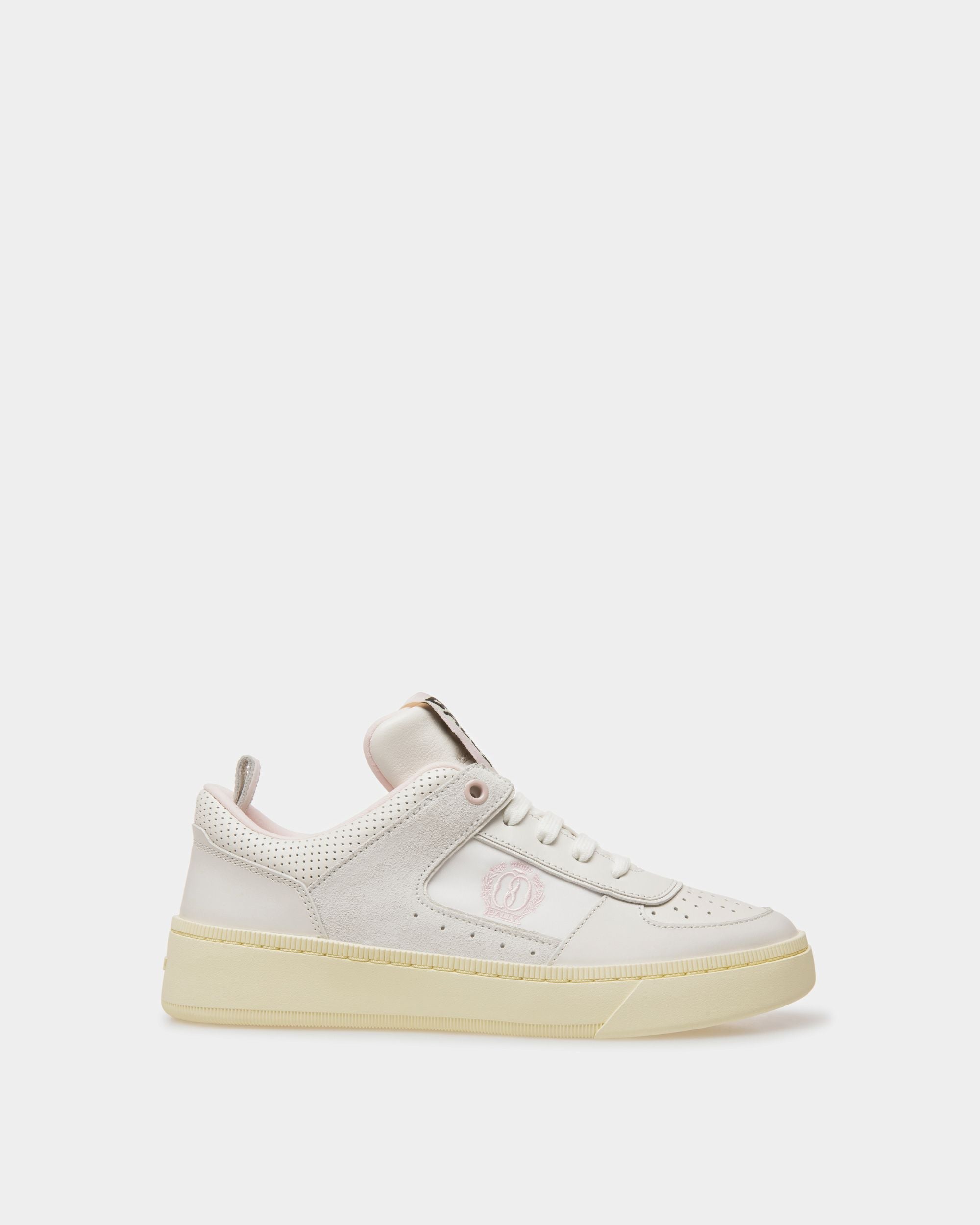Raise Sneakers In White And Pink Leather