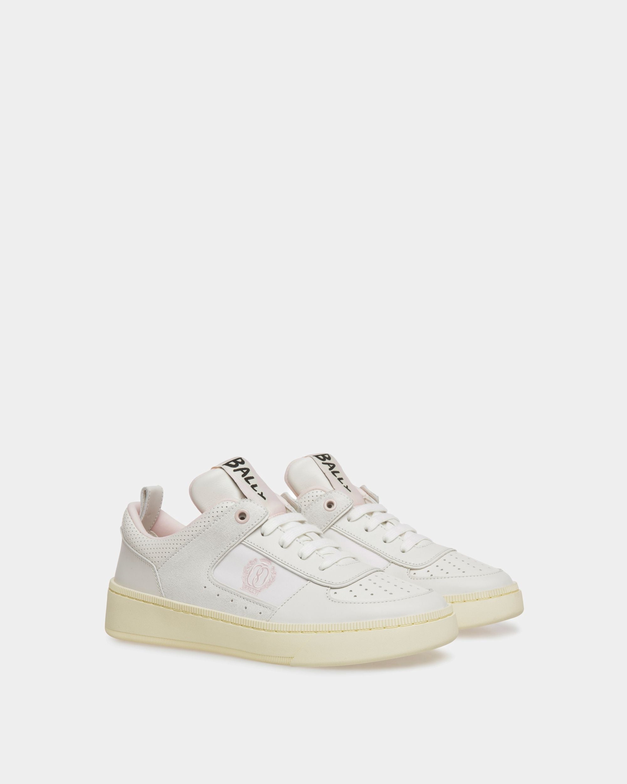 Raise Sneakers In White And Pink Leather - Image 2