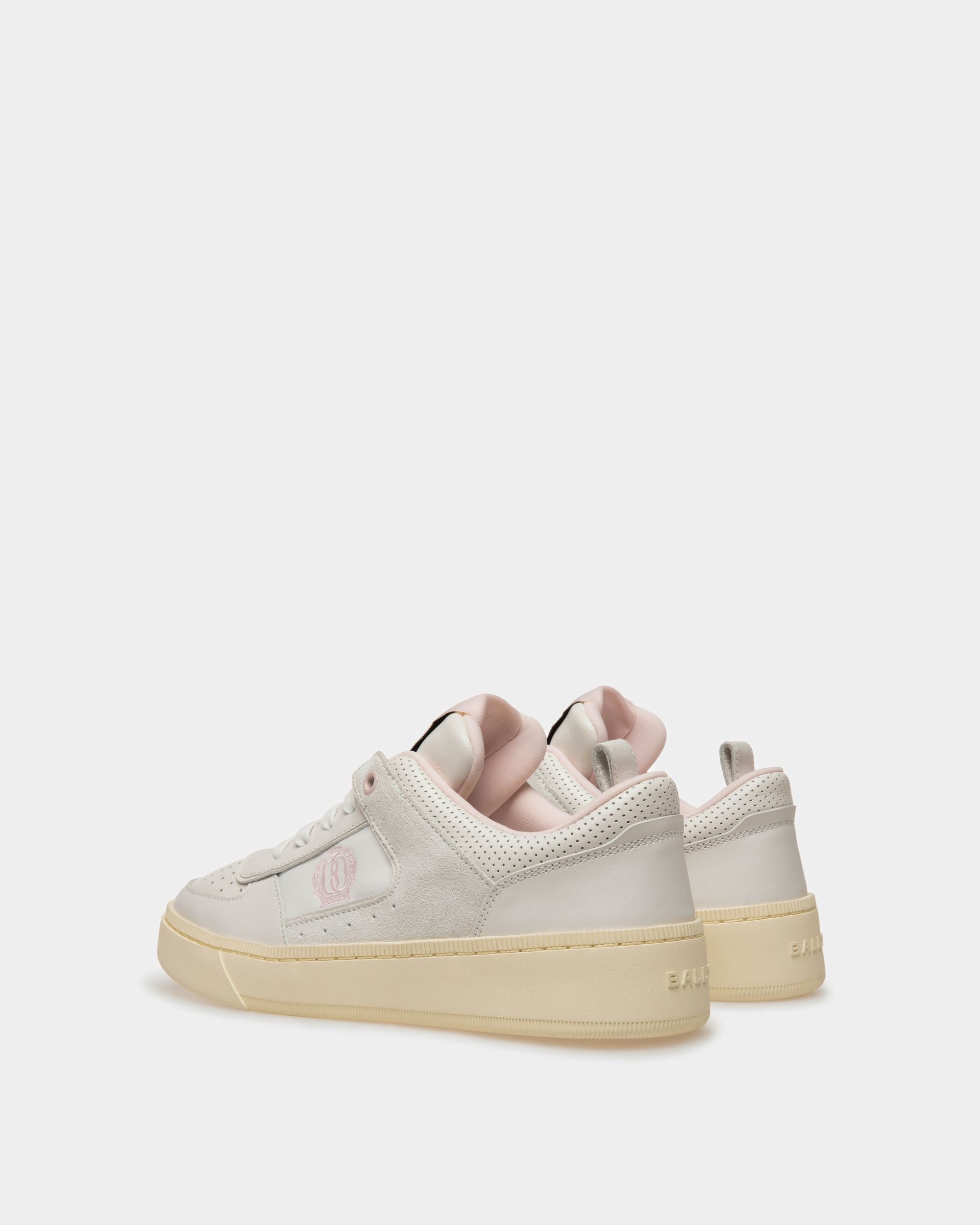 Raise Sneakers In White And Pink Leather - Image 3