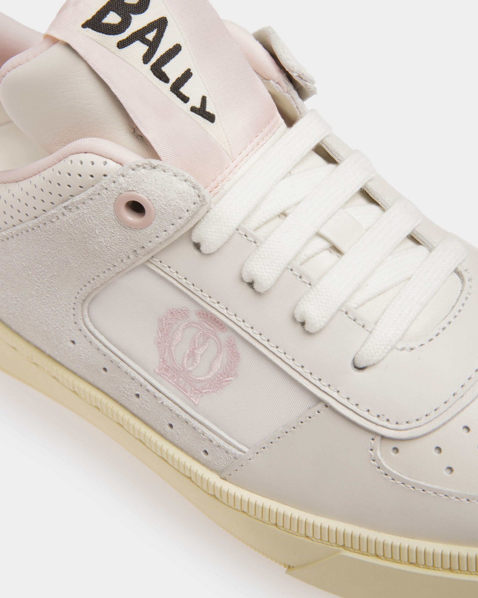 Raise Sneakers In White And Pink Leather - Image 5
