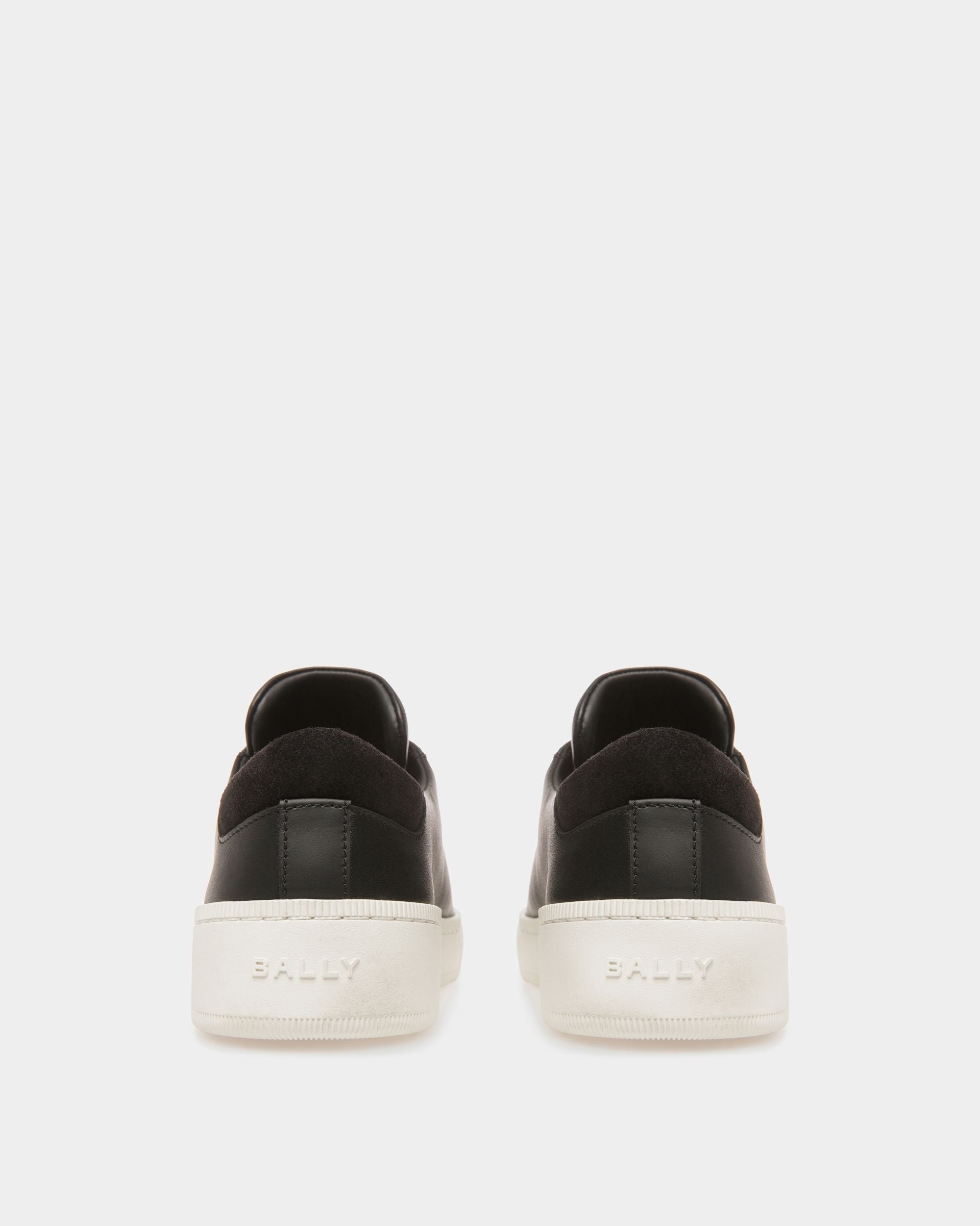 Raise Sneakers In Black And White Leather - Image 5