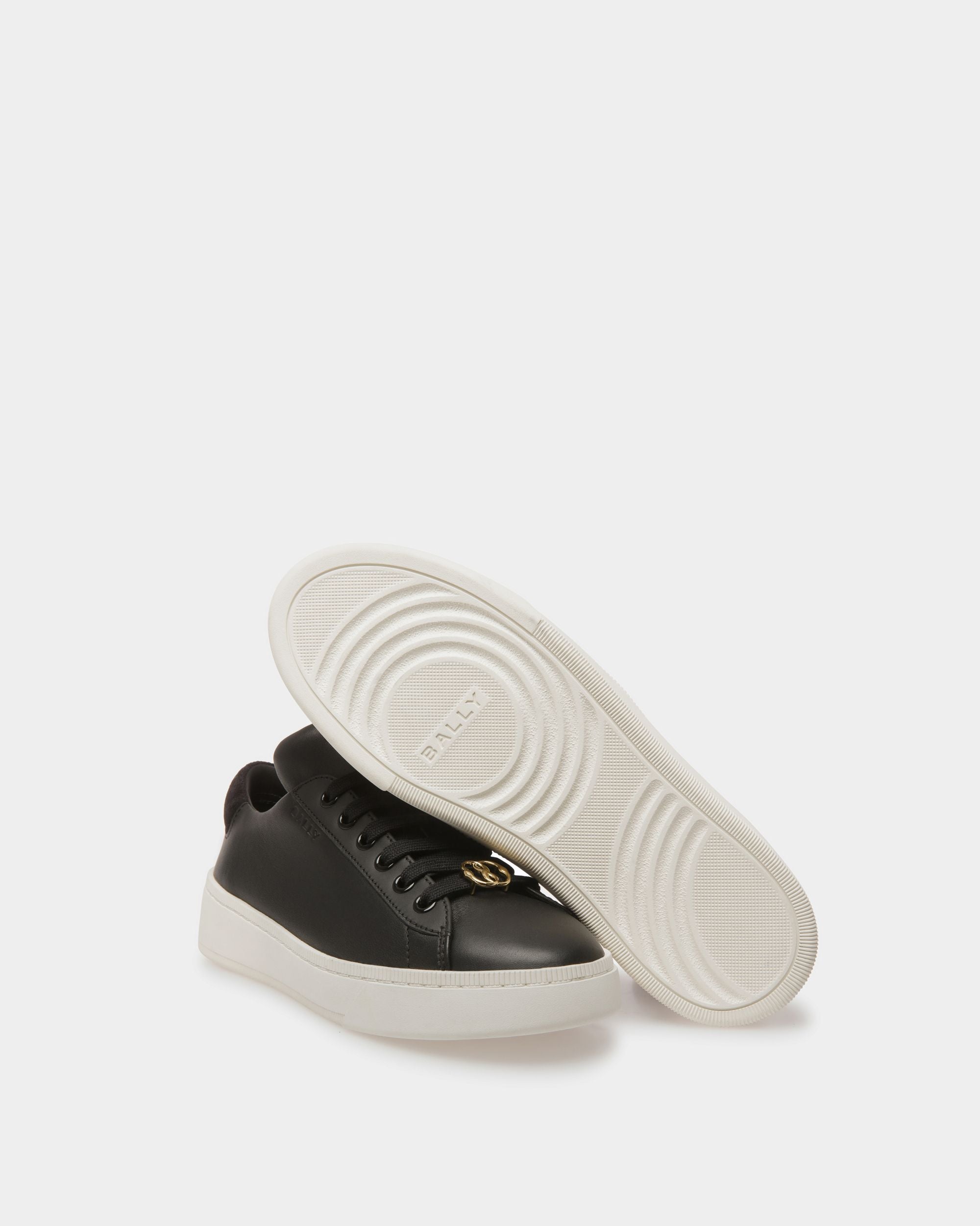 Raise Sneakers In Black And White Leather - Image 6