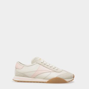 Sussex Sneakers In Dusty White And Rose Leather