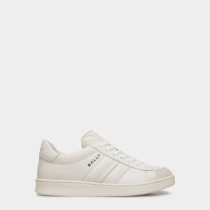 Tennis Sneaker In White Leather